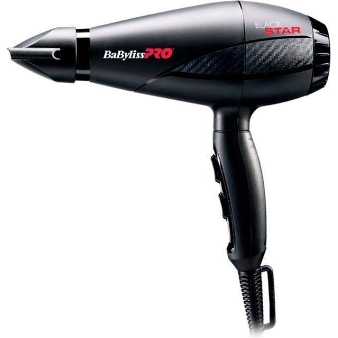 Фен BABYLISS PRO BLACK STAR + брашинг BAB6200E Gift