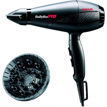Фен BABYLISS PRO BLACK STAR + диффузор Фен BABYLISS PRO BLACK STAR + диффузор